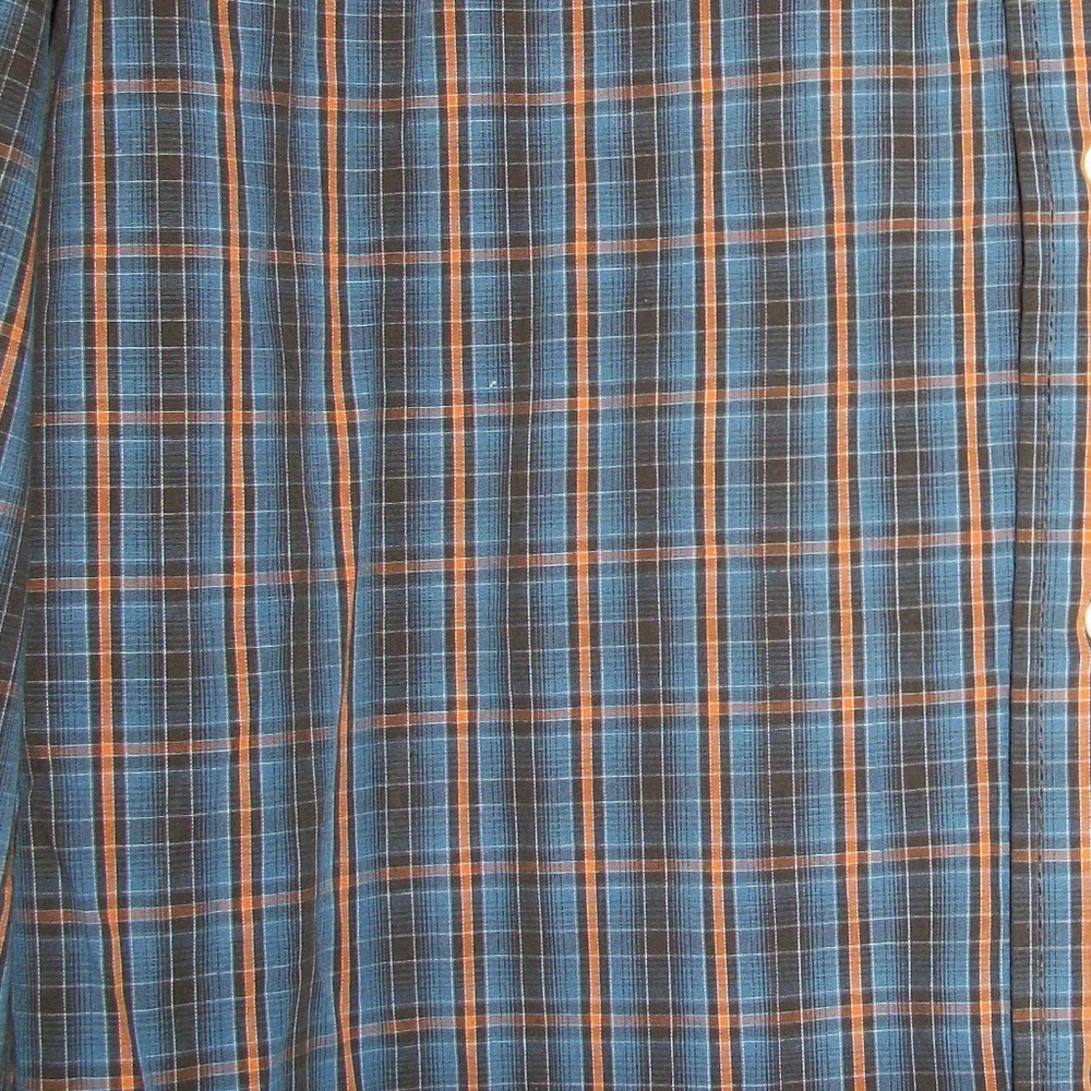 Haggar Men's Plaid Button Down Shirt Size: Small - Picture 4 of 5